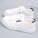 Spring Summer White Women's Shoes 2025 New Versatile Sports Hollow Mesh Breathable Flat Casual Student Sneakers_vogvips.com