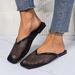 Popular Women's Closed-toe For Summer, Flat-soled, Casual, Roman-style, Non-slip, Hollowed-out, Breathable Slippers_vogvips.com