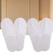30pairs White Home Guests Travel Hotels Thickened Anti Slip Indoor Disposable Slippers For Women Men_vogvips.com