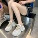 2024 Dad Mesh Breathable White Thick Sole Height Increasing Casual Export Large Size Sports Women's Shoes_vogvips.com