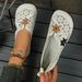 Plus Size Ethnic Style Hollow Flat For Women Flower Breathable Shallow Mouth Mom Lazy Boat Shoes_vogvips.com