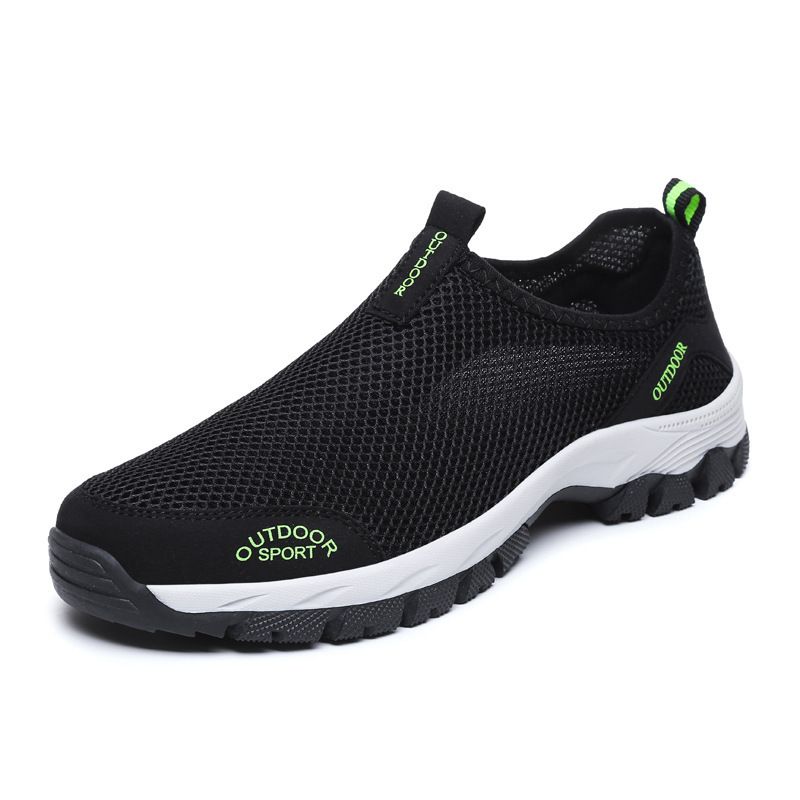 Summer Breathable Sports Thin Men's Outdoor Mountaineering Anti Slip 49 Size Large Mesh Shoes_vogvips.com
