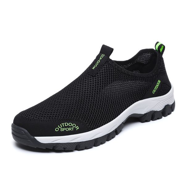 Summer Breathable Sports Thin Men's Outdoor Mountaineering Anti Slip 49 Size Large Mesh Shoes_vogvips.com