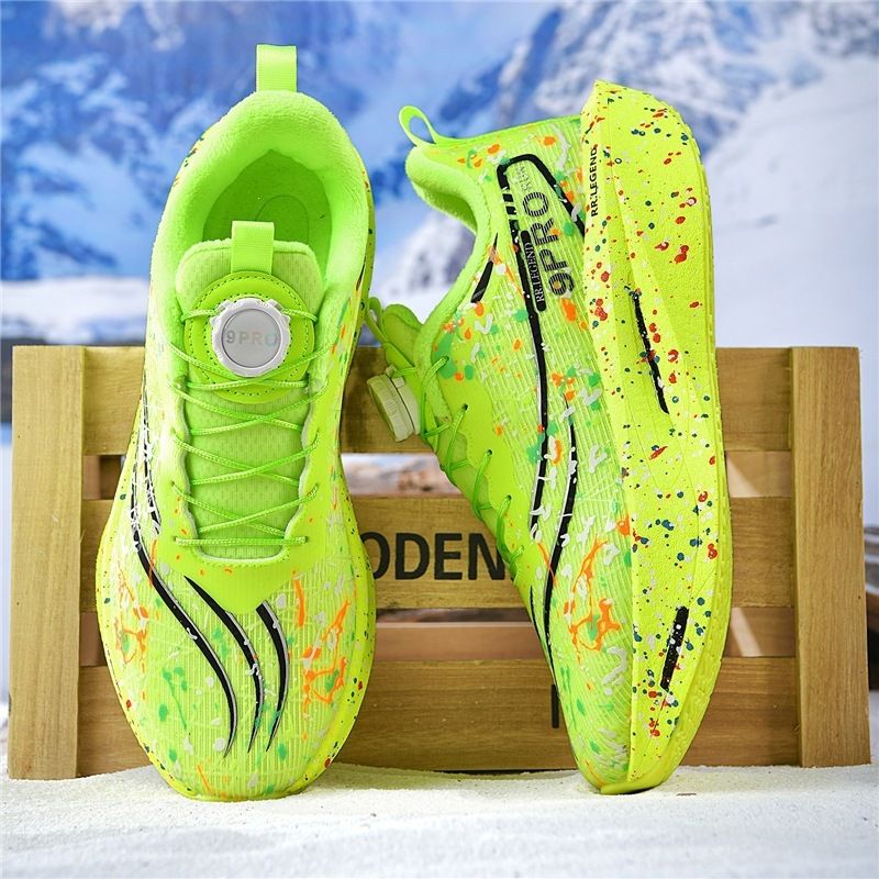Carbon Plate 2025 Autumn Winter, Fleece-lined And Thickened, Luminous Knob Version Shoes, Parent-child Style, Adult_vogvips.com