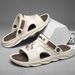 summer, In One Style, Suitable For Both Men And Women. Large Size Fashionable Men's Outdoor Cool Slippers Slippers_vogvips.com
