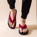Japanese-style Soft Sole Geta Sandals, Unisex Flip-Flop, Flat Wooden Beach Slippers, Women Summer Casual Outdoor Clogs_vogvips.com