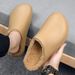 Winter EVA Men's Slippers Plush Warm Waterproof Oil-proof Men Chef Non-slip Kitchen Work Couple Home Soft Sole Shoes_vogvips.com