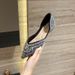 Women’s Shoes New Rhinestone Single Shoes Pointed Toe Shallow Mouth Flat Bottom Toe Shoes Soft Bottom Versatile Scoop Shoes Full Of Diamond Shoes_vogvips.com