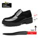 Men's Glossy Leather Brogue Shoes With Hidden Heel For Business Formal_vogvips.com