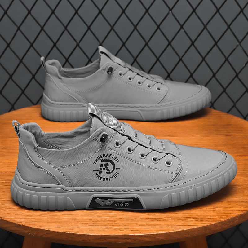 Men's Shoes Breathable Summer Casual Shoes - Slip-On Canvas Loafers With Rubber Sole For Driving, Walking & Running_vogvips.com