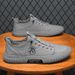 Men's Shoes Breathable Summer Casual Shoes - Slip-On Canvas Loafers With Rubber Sole For Driving, Walking & Running_vogvips.com