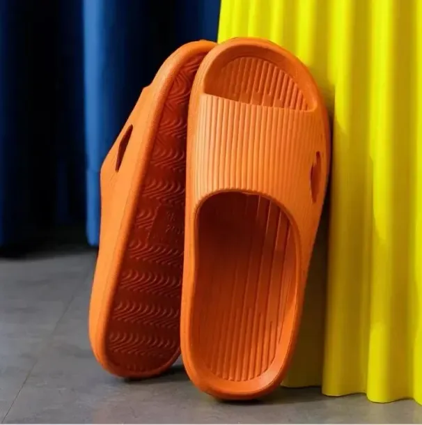 Summer Unisex Slippers Women Solid Color Eva Indoor Bath Thick Platform Men Anti Slip Soft Home Flip Flops Comfort Beach_vogvips.com