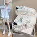 Little White Shoes Female And Female Students Leisure Sports Versatile Board Shoes Street Shooting_vogvips.com