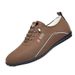 European Warm Series Summer Leather Soft Sole Men's Business Casual Slip-On Lightweight Loafers Fleece-Lined Cotton Shoes_vogvips.com