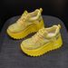 GKTINOO Hollow Sandals Rhinestones Fashion Lightweight Luxury Women Chunky Sneakers Female Summer Height Increasing_vogvips.com