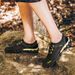 CLOHOO Mesh Thick Rubber Sole Handmade Cold Glue Casual Outdoor Sports Men's Shoes Breathable Comfortable Summer Sandals_vogvips.com