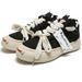 Canvas Men 2025 Spring Summer Thick Sole Lace-Up Casual Sneakers Smiling Mouth Niche Women Trendy White Shoes_vogvips.com