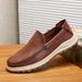 New set of foot comfortable bean shoes flat light breathable men's casual shoes_vogvips.com