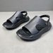 Beach Leather Soft 2025 Summer New Breathable Sandals Slippers Dual-Use Open Toe Casual Thick Soled Men's Shoes_vogvips.com