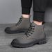 European Warm Series Men' Martin Boot 2025 Spring And Autumn Caual Work Non-Slip Waterproof Trendy Veratile Sneaker Britih Fahion_vogvips.com