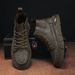 European Warm Series Men's Martin Autumn British Style High-top Leather Waterproof Casual Shoes Thick-soled Work Fashionable Short Boots_vogvips.com