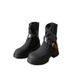 British Style Martin For Women 2025 New Genuine Leather Thick Sole Chunky Heel Brown Western Cowboy Short Boots_vogvips.com