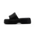 Thick Straight Line Slippers For Women's Trend Outdoor Soft Soled EVA Semi Sandal Slippers, Footwear Industry_vogvips.com