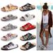 Women's & Men's Soft Cork Sandals With PU Upper & EVA Sole Comfortable Slip-On Casual Beach Shoes For Daily Wear Boken_vogvips.com