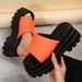 Demonia Thick Soled Shoes Fashionable And Comfortable Open Toe Wedge Sandals For Women Platform Sole Stylish Lightweight High Heeled Sandals_vogvips.com