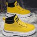 European Warm Series 2025 Autumn New High-Top Martin Shoes Workwear Height-Increasing Yellow Thick-Soled British Style Men's Boots_vogvips.com