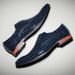 Pointed Men's Business Formal And Casual Low Cut Crocodile Pattern Leather Surface, Fashionable Wedding Shoes, Single Surface, Shoes,_vogvips.com