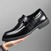 202 New Formal Business Non-slip, Wear-resistant, Stylish Men's Shoes, British Style, Breathable, Trendy Leather Shoes_vogvips.com