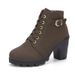 Mid-Heel Single With Belt Buckle For Women 2024 Autumn Thick Heel Short Round Toe Martin Lace-Up Ankle Riding Boots_vogvips.com