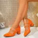Fashion French Double Buckle Square Heel Single Shoes Women Pointed Toe Shallow Mouth High Heels 251107_vogvips.com
