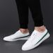 Men's Shoes Breathable Casual Shoes Board Shoes Driving Leather Shoes Men's White Shoes Tide_vogvips.com