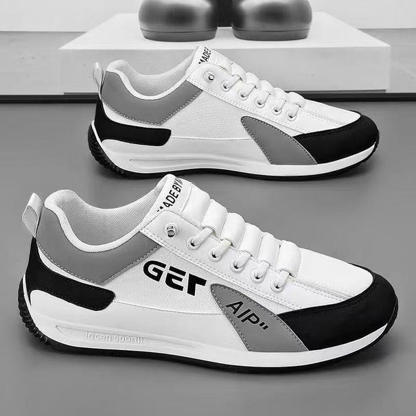 Men's Fashionable Versatile Comfortable Casual Color Block Trendy Shoes Spring Autumn Middle Aged Young Adults Student Sneakers 2026_vogvips.com