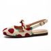 Kids' Shoes Hot Selling Ins Trendy Simple Cloth Sandals For Girls Big Kids Summer Light Soft Bottom Strawberry Cap Toe Girls Sandals_vogvips.com
