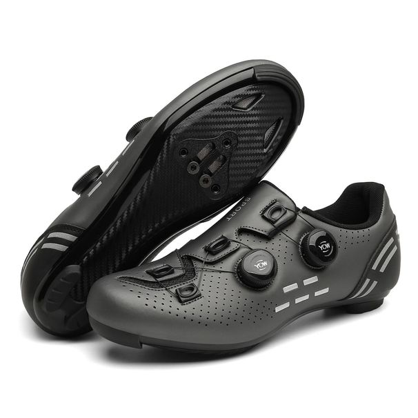 Luminous Color Changing Cycling Shoes Mountain Road Dual Purpose Bicycle Lock Shoes Professional Mountain Bike Cycling Sports Shoes_vogvips.com