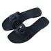 Women's Summer Slippers, New Trendy Outdoor And Indoor Korean Style Casual Fashionable One-Strap Slippers_vogvips.com
