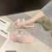 Women’s Shoes Furry Ribbon Slippers Home Flat Warm Slippers Fashionable Fashion Cotton Slippers_vogvips.com