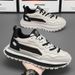 Spring 2025 New Breathable Casual Sneakers Non-Slip Soft Sole White Men's Trendy Dad Shoes_vogvips.com