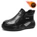 Autumn And Winter High-Top Lined Thick Cotton Shoes For Men, Casual, Non-Slip, Thick-Soled, Cold-Resistant, Warm Cotton_vogvips.com
