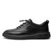 Summer New Classic Business Casual Perforated Breathable Comfortable Versatile Genuine Leather Thick Sole Shoes Goldlion_vogvips.com