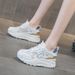 Daddy Shoes Leather Women's Shoes Platform Sports Leisure Korean Version Of White Shoes Women_vogvips.com