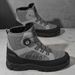 Large Size 48 Men's Casual Fashion Trendy Padded Cotton Shoes, Slip-Resistant And Wear-Resistant, Korean Version Versati_vogvips.com