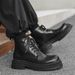 Retro Tooling Boots Thick Sole Heightening Slim Fit Martin Boots Locomotive Style Chelsea Boots_vogvips.com