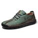 TerraStride Spring New Men's Casual Fashion Lace-up Large Size Loafers Business Handmade Leather Shoes For Men_vogvips.com