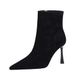 7922-5 Korean-style Elegant Fashion Women, High-end Suede Pointed Toe Stiletto Heel Side Zipper High-heeled Slim Boots_vogvips.com