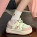 Unique Dopamine-style Student Casual White Sneakers For Women, 2026 New Model, Spring And Autumn, High-appearance Board_vogvips.com