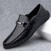 Men's Shoes Genuine Leather Business British Style Casual Soft Soled Leather Shoes Men's Soft Soled Slip On Black Loafers Trendy Shoes_vogvips.com
